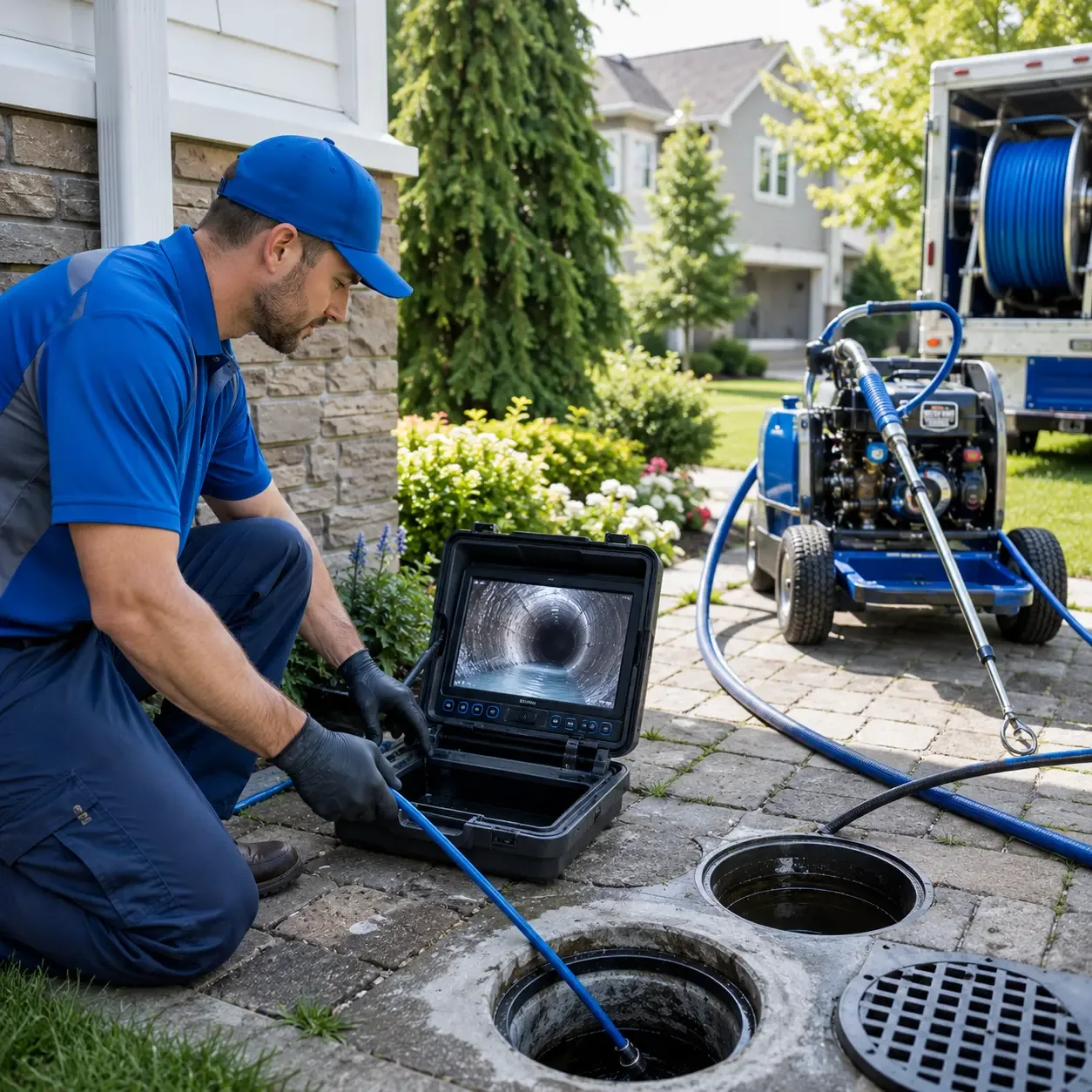 Outdoor drain cleaning professionals serving Chester, CT
